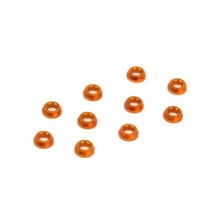 Xray Alu Conical Shim 3X6X2.0mm - Orange (10) (XR362280-O)