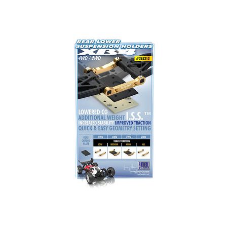 Xray Brass Rear Lower Suspension Holder Set +2 - Rr+Rf (XR363313) Xray Brass Rear Lower Suspension Holder Set +2 - Rr+Rf (XR363313)