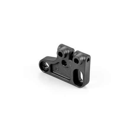 Xray Composite Front Upper Arm Mount - Left - Graphite (XR372022) Xray Composite Front Upper Arm Mount - Left - Graphite (XR372022)