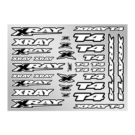 Xray Xray T4 Sticker For Body - White (XR397326) Xray Xray T4 Sticker For Body - White (XR397326)