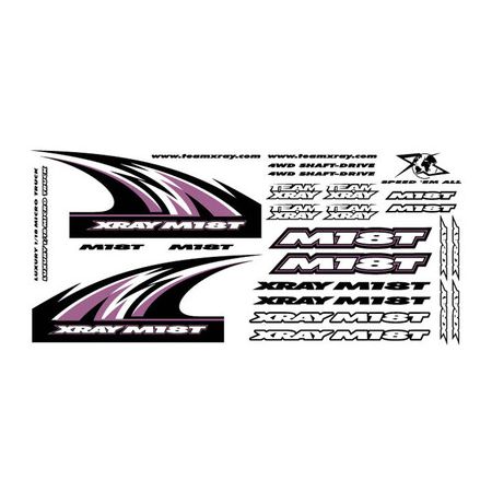 Xray Xray M18T Sticker For Body - White (XR397341)