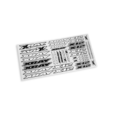 Xray Xray X12 Sticker For Body - White - V2 (XR397370) Xray Xray X12 Sticker For Body - White - V2 (XR397370)