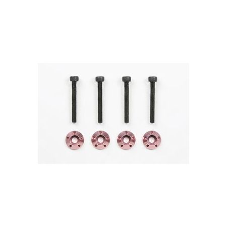 Tamiya GB-01 Wheel Bolt And Collar Pink