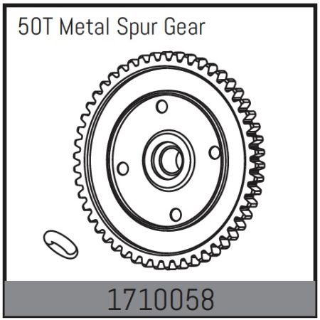 Absima 50T Metal Spur Gear (AB1710058) Absima 50T Metal Spur Gear (AB1710058)