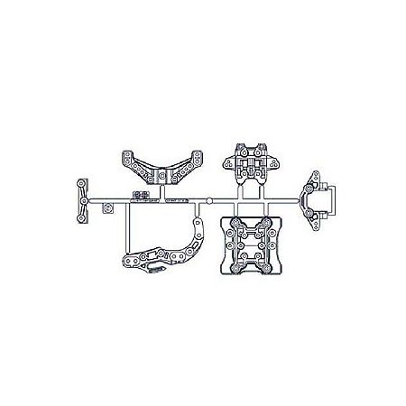Tamiya Ff-03 M Parts (Damper Stay) Tamiya Ff-03 M Parts (Damper Stay)