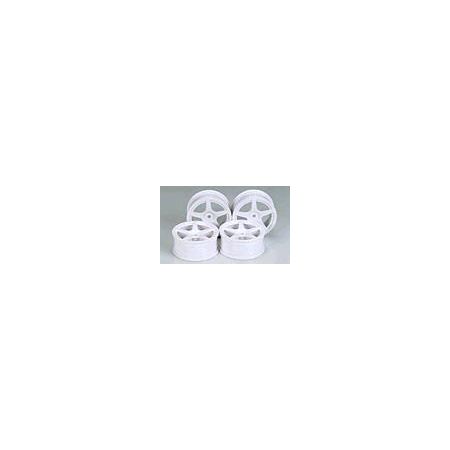 Tamiya M Narrow White 5 Spoke Wheels Tamiya M Narrow White 5 Spoke Wheels