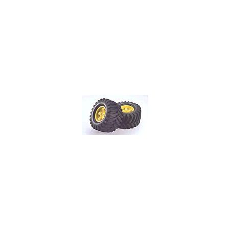 Tamiya TGMo2 Dv-Lug Tire & Wf.Ylw X 2