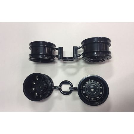 Tamiya Or Race Truck Whl Fr 2 Each Black Tamiya Or Race Truck Whl Fr 2 Each Black