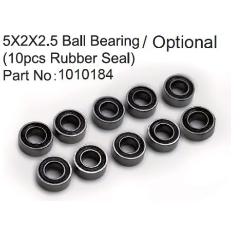 Absima 5X2X2.5 Ball Bearing ( 10pcs Rubber Seal ) Absima 5X2X2.5 Ball Bearing ( 10pcs Rubber Seal )