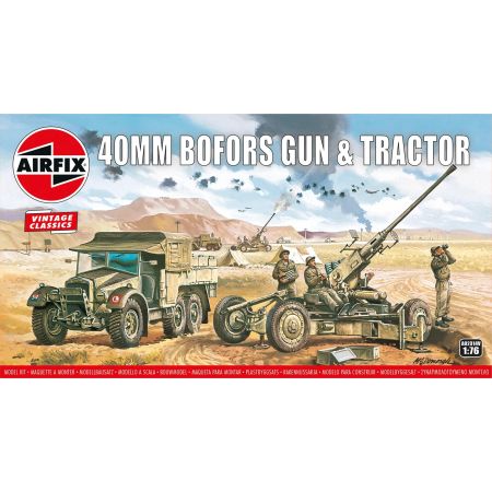 Airfix Bofors 40mm Gun & Tractor (A02314V) Airfix Bofors 40mm Gun & Tractor (A02314V)