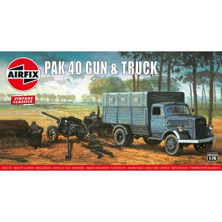 Airfix Pak 40 Gun & Track (A02315V) Airfix Pak 40 Gun & Track (A02315V)