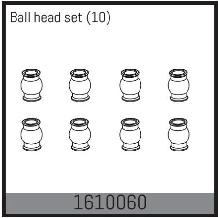 Absima Ball Head Set (10)
 (AB1610060)