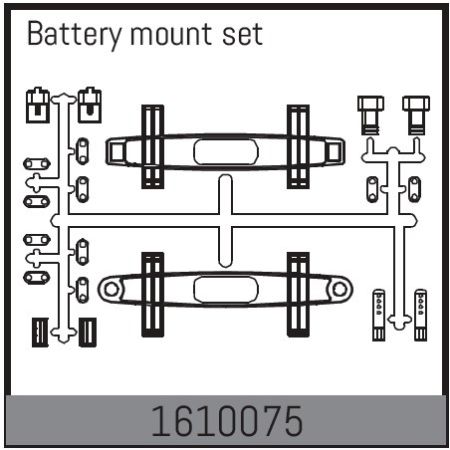 Absima Battery Mount Set  (AB1610075)