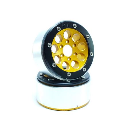 Metsafil Beadlock Wheels GUN Gold/Black 1.9 (2) w/o Hub (MT5020GOB) Metsafil Beadlock Wheels GUN Gold/Black 1.9 (2) w/o Hub (MT5020GOB)