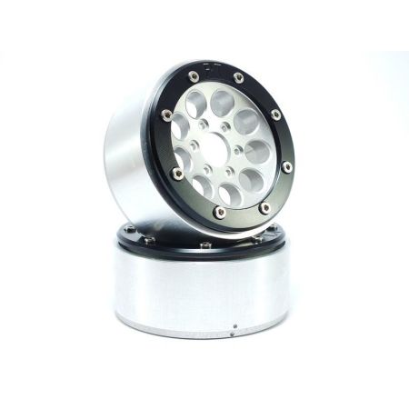 Metsafil Beadlock Wheels GUN Silver/Black 1.9 (2) w/o Hub (MT5020SB) Metsafil Beadlock Wheels GUN Silver/Black 1.9 (2) w/o Hub (MT5020SB)