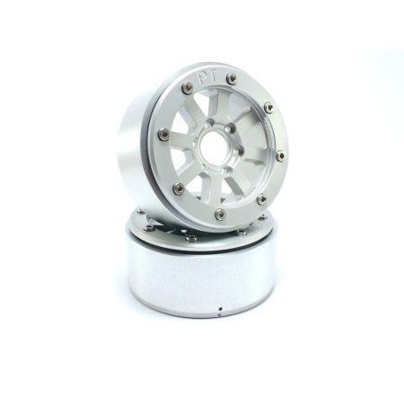 Metsafil Beadlock Wheels HAMMER Silver/Silver 1.9 (2) w/o Hub (MT5040SS) Metsafil Beadlock Wheels HAMMER Silver/Silver 1.9 (2) w/o Hub (MT5040SS)
