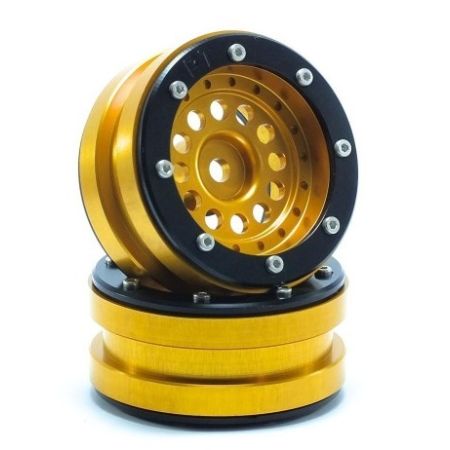 Metsafil Beadlock Wheels PT-Bullet Gold/Black 1.9 (2 pcs) (MT0020GOB) Metsafil Beadlock Wheels PT-Bullet Gold/Black 1.9 (2 pcs) (MT0020GOB)