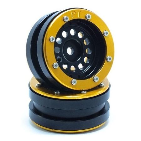 Metsafil Beadlock Wheels PT-Bullet Black/Gold 1.9 (2 pcs) (MT0020BGO) Metsafil Beadlock Wheels PT-Bullet Black/Gold 1.9 (2 pcs) (MT0020BGO)
