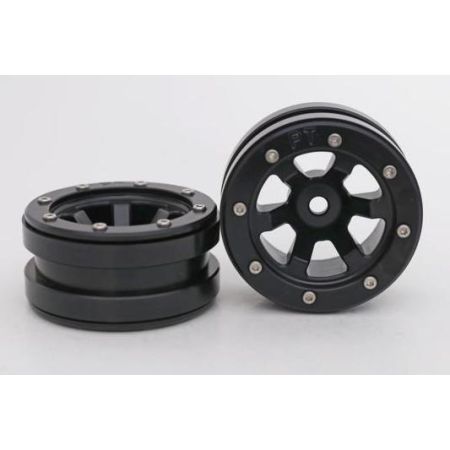 Metsafil Beadlock Wheels PT-Claw Black/Black 1.9 (2 pcs)Â (MT0060BBÂ ) Metsafil Beadlock Wheels PT-Claw Black/Black 1.9 (2 pcs)Â (MT0060BBÂ )