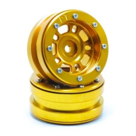 Metsafil Beadlock Wheels PT-Distractor Gold/Gold 1.9 (2 pcs) (MT0040GOGO) Metsafil Beadlock Wheels PT-Distractor Gold/Gold 1.9 (2 pcs) (MT0040GOGO)