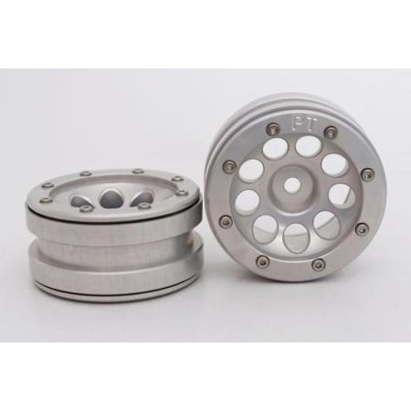 Metsafil Beadlock Wheels PT-Ecohole Silver/Silver 1.9 (2 pcs)Â (MT0050SSÂ ) Metsafil Beadlock Wheels PT-Ecohole Silver/Silver 1.9 (2 pcs)Â (MT0050SSÂ )