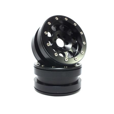 Metsafil Beadlock Wheels PT-REVOLVER black/black 2.2 (2) w/o Hub (MT2220BB) Metsafil Beadlock Wheels PT-REVOLVER black/black 2.2 (2) w/o Hub (MT2220BB)