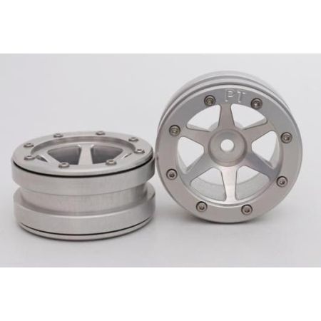 Metsafil Beadlock Wheels PT-Distractor Silver/Silver 1.9 (2 pcs)Â (MT0030SSÂ ) Metsafil Beadlock Wheels PT-Distractor Silver/Silver 1.9 (2 pcs)Â (MT0030SSÂ )
