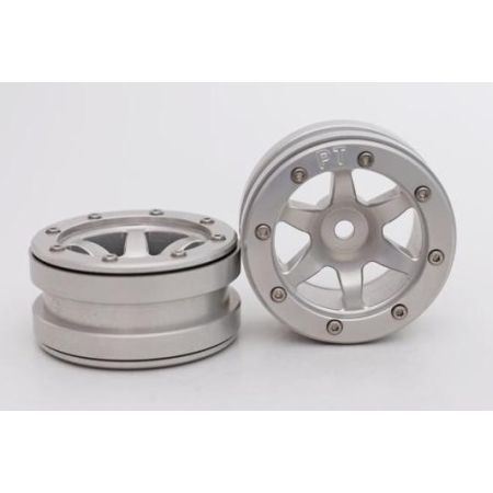 Metsafil Beadlock Wheels PT-Wave Silver/Silver 1.9 (2 pcs)Â (MT0070SSÂ ) Metsafil Beadlock Wheels PT-Wave Silver/Silver 1.9 (2 pcs)Â (MT0070SSÂ )