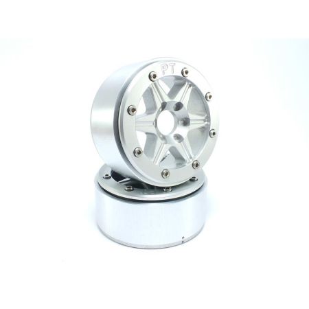 Metsafil Beadlock Wheels SIXSTAR Silver/Silver 1.9 (2) w/o Hub (MT5010SS) Metsafil Beadlock Wheels SIXSTAR Silver/Silver 1.9 (2) w/o Hub (MT5010SS)