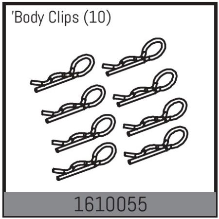 Absima Body Clips (10) (AB1610055)