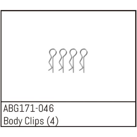 Absima Body Clips (4) (ABG171-046) Absima Body Clips (4) (ABG171-046)