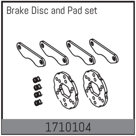 Absima Brake Disc And Pad Set (AB1710104) Absima Brake Disc And Pad Set (AB1710104)