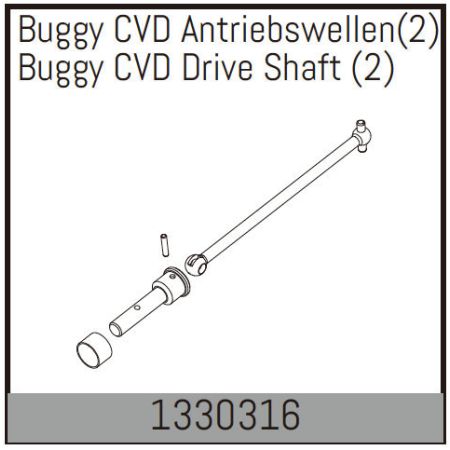 Absima Buggy CVD Drive Shaft (2) Absima Buggy CVD Drive Shaft (2)