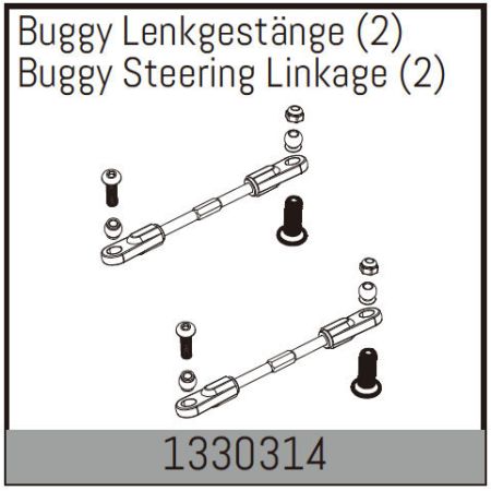 Absima Buggy Steering Linkage (2) Absima Buggy Steering Linkage (2)