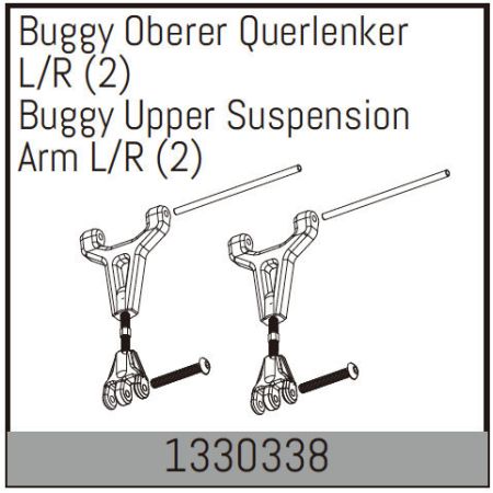 Absima Buggy Upper Suspension Arm L/R (2) Absima Buggy Upper Suspension Arm L/R (2)