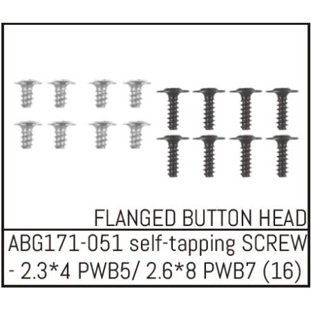 Absima Button Head Screw M2.3*4 (8) / M2.6*8 (8) (ABG171-051) Absima Button Head Screw M2.3*4 (8) / M2.6*8 (8) (ABG171-051)