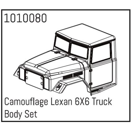 Absima Camouflage Lexan 6X6 Truck Body Set