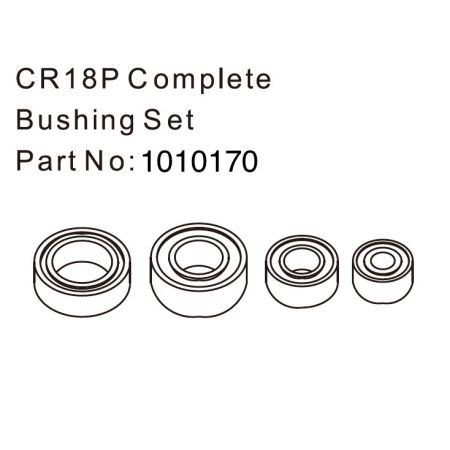 Absima Complete Bushing Set - EVO 1:18 Absima Complete Bushing Set - EVO 1:18