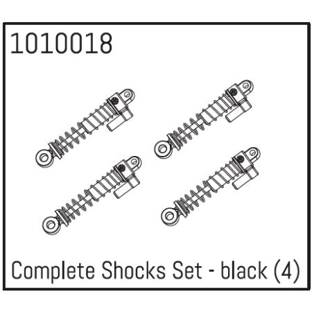 Absima Complete Shocks Set - black (4) Absima Complete Shocks Set - black (4)