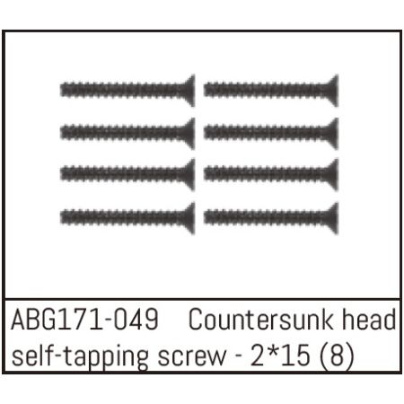 Absima Countersunk Screw M2*15 (8) (ABG171-049) Absima Countersunk Screw M2*15 (8) (ABG171-049)