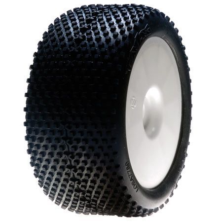 Losi 1/8 XTT TruggyTire,Bl,Mntd,w/ Wht Whl,0 0ffset (2) (G-LOSA17701B) Losi 1/8 XTT TruggyTire,Bl,Mntd,w/ Wht Whl,0 0ffset (2) (G-LOSA17701B)