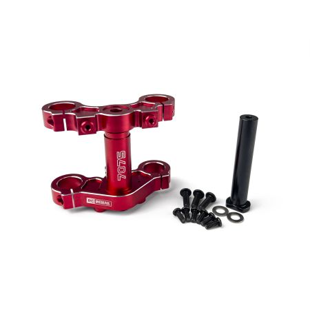 RC Overhaul Aluminum Triple Clamp Set, Promoto, Red (G-RCO-MX03R) RC Overhaul Aluminum Triple Clamp Set, Promoto, Red (G-RCO-MX03R)