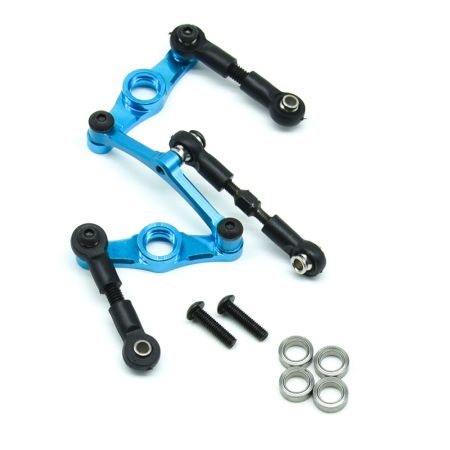 RC Overhaul Steering Set w/Adj Track Rods Blue Aluminum TT01 (G-RCO-TAM01BL) RC Overhaul Steering Set w/Adj Track Rods Blue Aluminum TT01 (G-RCO-TAM01BL)