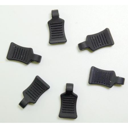 Absima Rubber Body Clips Holder, BLack (6) (AB2440057)