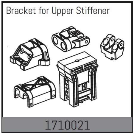 Absima Bracket For Upper Stiffener (AB1710021)