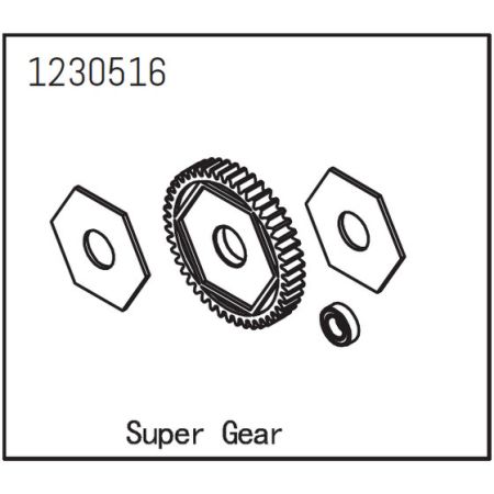 Absima Main Gear with Slipper Pads Absima Main Gear with Slipper Pads