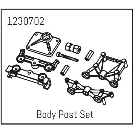 Absima Body Post Set - Khamba (AB1230702)