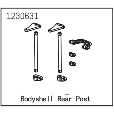 Absima Body Shell Post rear Absima Body Shell Post rear