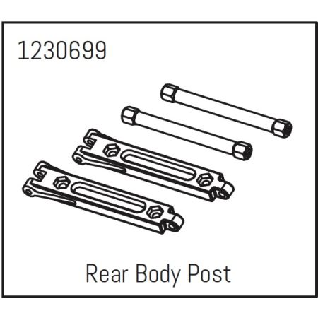 Absima Rear Body Post - Khamba  (AB1230699)