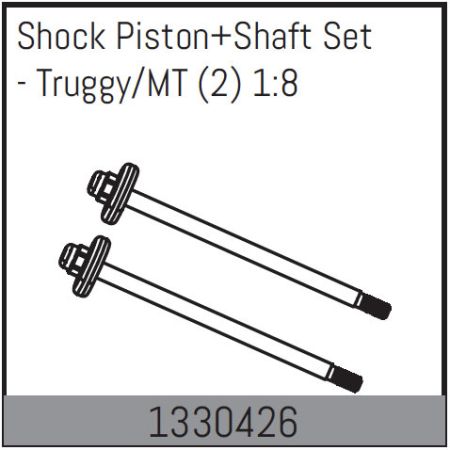 Absima Shock Piston+Shaft Set - Truggy/MT (2) 1:8 Absima Shock Piston+Shaft Set - Truggy/MT (2) 1:8